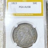 1823 Capped Bust Half Dollar PGA - AU58