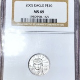 2005 $10 Platinum Coin NGC - MS69