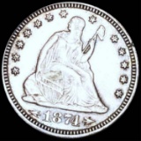 1874 Seated Liberty Quarter UNCIRCULATED