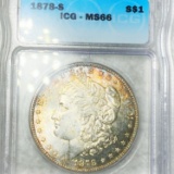 1878-S Morgan Silver Dollar ICG - MS66