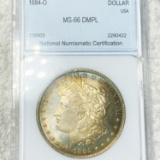 1884-O Morgan Silver Dollar NNC - MS 66 DMPL
