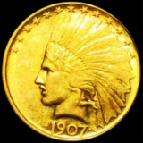 1907 $10 Gold Eagle UNCIRCULATED