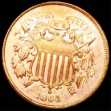 1864 Two Cent Piece UNC RED SML MOTTO