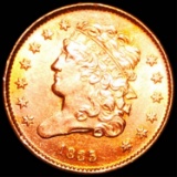1835 Braided Hair Half Cent GEM BU RED