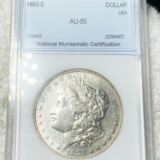 1883-S Morgan Silver Dollar NNC - AU55