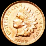 1908-S Indian Head Penny UNC RED