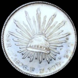 1896 Mexican Silver 8 Reales GEM BU