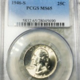 1946-S Washington Silver Quarter PCGS - MS62