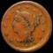 1853 Braided Hair Half Cent NICELY CIRCULATED