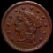1857 Braided Hair Large Cent CLOSELY UNC