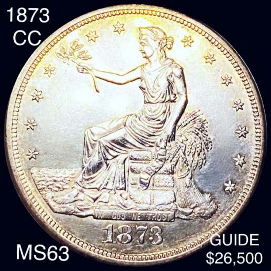 1873-CC Silver Trade Dollar CHOICE BU