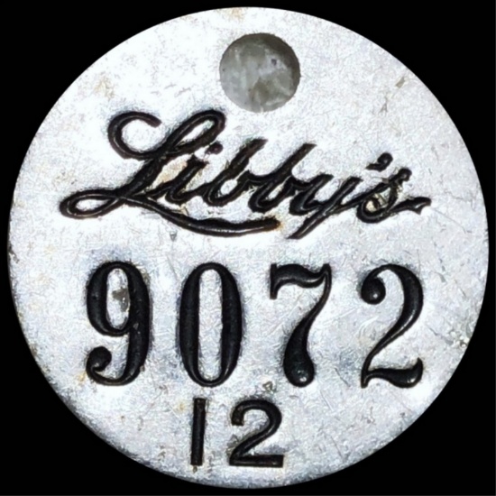 Libby's 9072 - 12 - Silver Token HIGH END