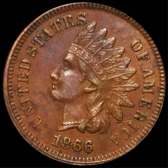 1866 Indian Head Penny UNCIRCULATED