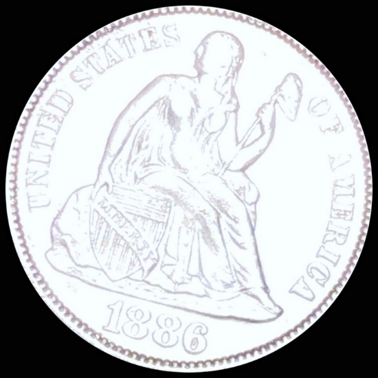 1886-S Seated Liberty Dime UNCIRCULATED