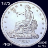 1873 Silver Trade Dollar CHOICE PROOF