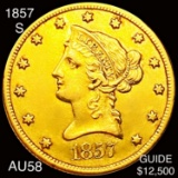 1857-S $10 Gold Eagle CHOICE AU