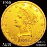 1846/5 $10 Gold Eagle CHOICE AU