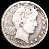 1897-O Barber Silver Quarter NICELY CIRCULATED