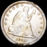1841-O Seated Liberty Quarter CLOSELY UNC
