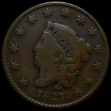 1827 Coronet Head Large Cent NICELY CIRC