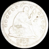 1858-S Seated Liberty Quarter LIGHTLY CIRCULATED