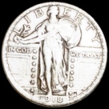 1918 Standing Liberty Quarter LIGHTLY CIRCULATED