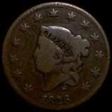 1826 Coronet Head Large Cent NICELY CIRCULATED