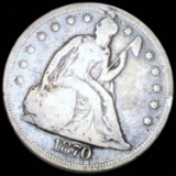 1870 Seated Liberty Dollar NICELY CIRCULATED