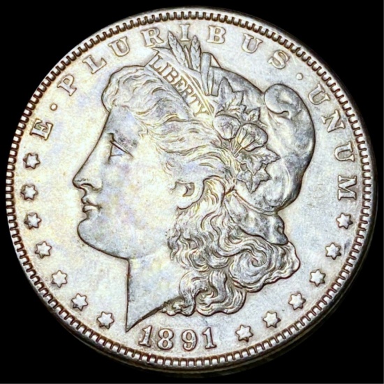 1891-CC Morgan Silver Dollar ABOUT UNCIRCULATED