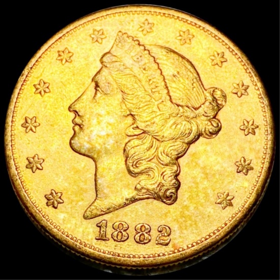 1882-S $20 Gold Double Eagle UNCIRCULATED