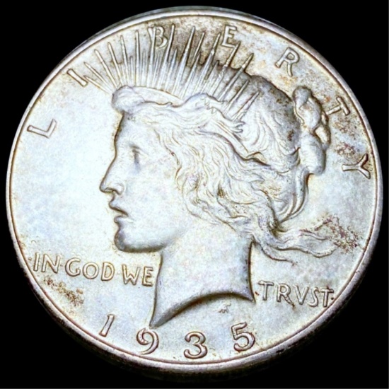 1935-S Silver Peace Dollar NEARLY UNCIRCULATED