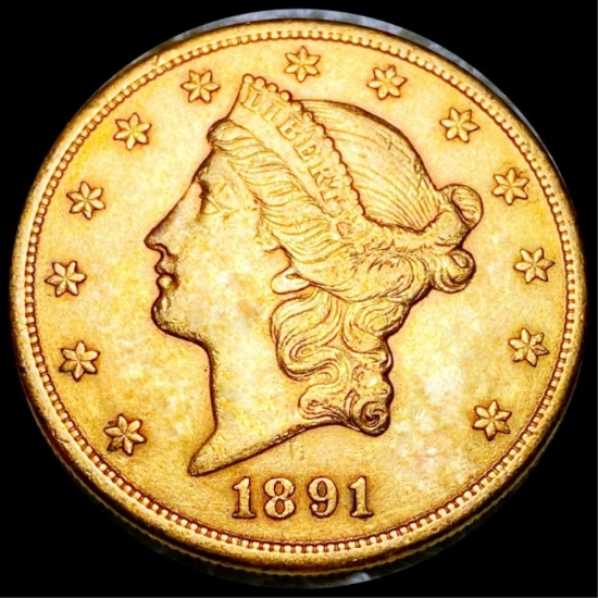 1891-S $20 Gold Double Eagle UNCIRCULATED