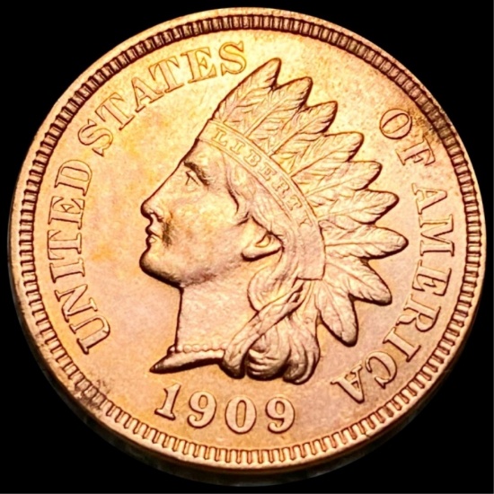 1909 Indian Head Penny CHOICE BU RED