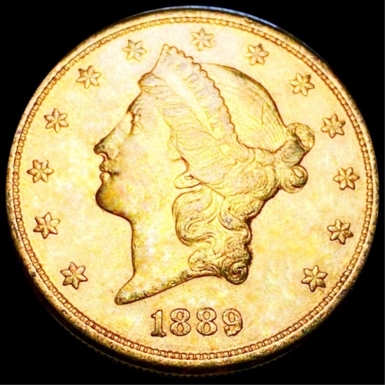 1889-S $20 Gold Double Eagle UNCIRCULATED