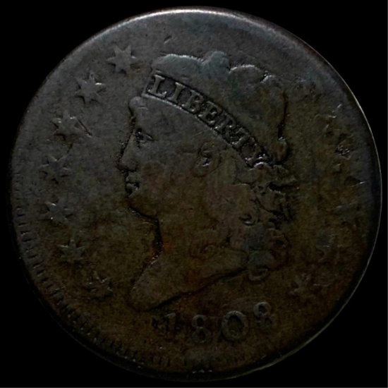 1808 Classic Head Large Cent NICELY CIRCULATED