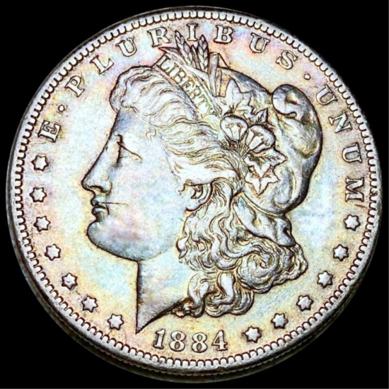 1884-S Morgan Silver Dollar NEARLY UNCIRCULATED
