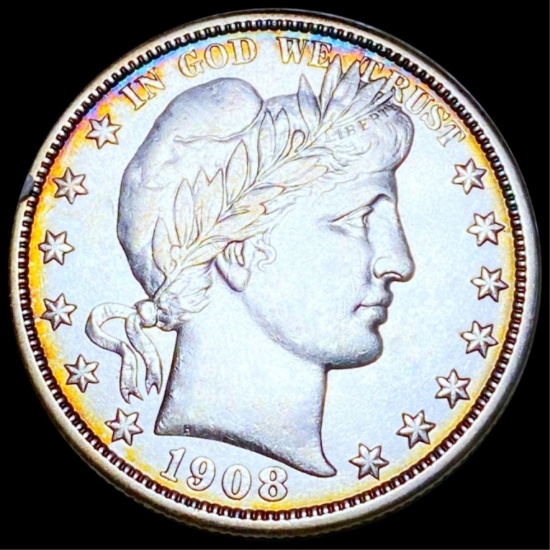 1908-O Barber Half Dollar UNCIRCULATED