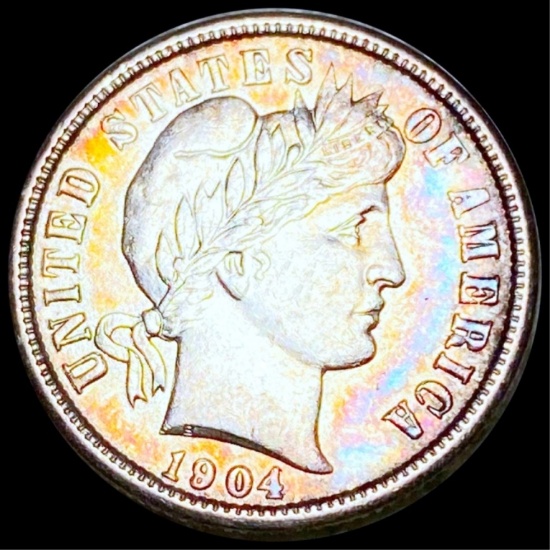 1904 Barber Silver Dime CLOSELY UNCIRCULATED