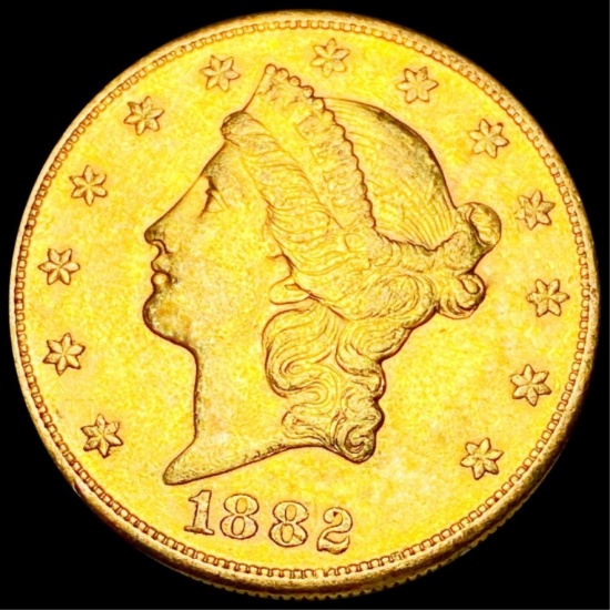 1882-S $20 Gold Double Eagle UNCIRCULATED