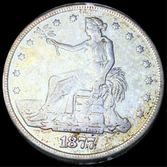 1877-S Silver Trade Dollar NICELY CIRCULATED