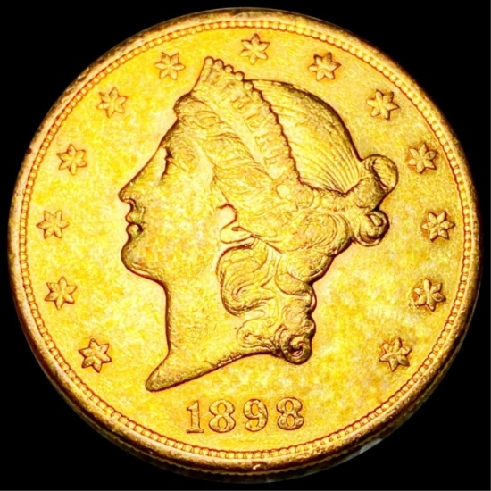 1898-S $20 Gold Double Eagle UNCIRCULATED