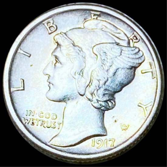 1917-S Mercury Silver Dime UNCIRCULATED