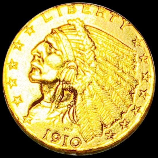 1910 $2.50 Gold Quarter Eagle UNCIRCULATED