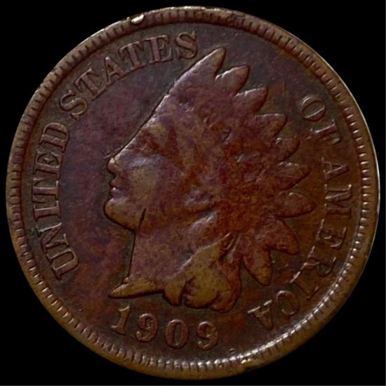 1909-S Indian Head Penny NICELY CIRCULATED