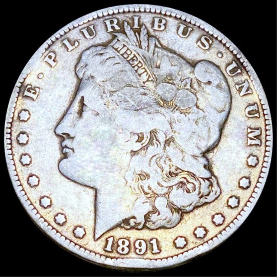 1891-CC Morgan Silver Dollar NICELY CIRCULATED