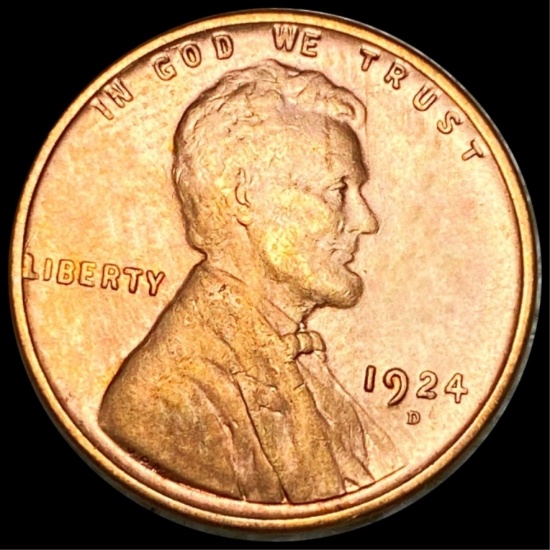 1924-D Lincoln Wheat Penny UNCIRCULATED