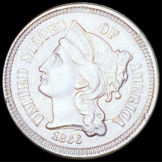 1866 Three Cent Nickel UNCIRCULATED