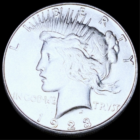 1923-S Silver Peace Dollar CLOSELY UNCIRCULATED