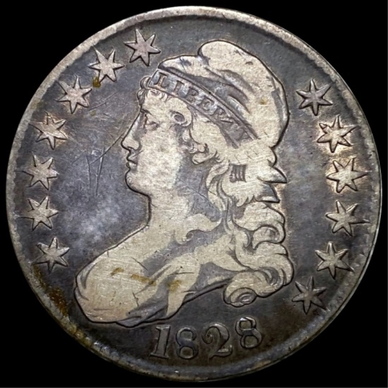 1828 Capped Bust Half Dollar NICELY CIRCULATED