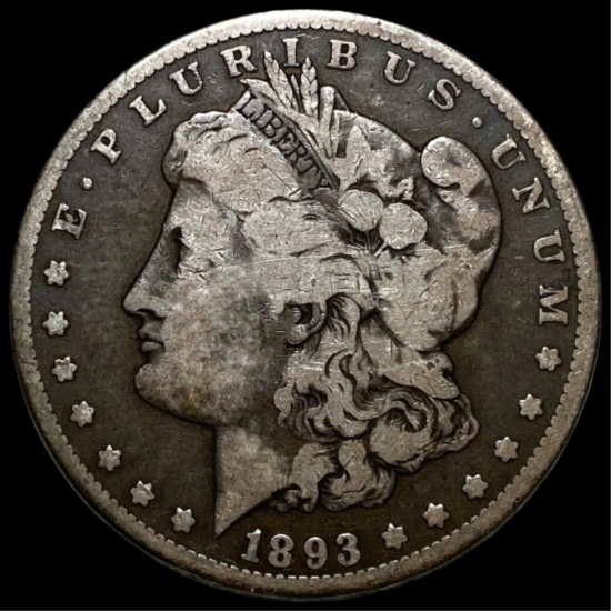 1893-CC Morgan Silver Dollar NICELY CIRCULATED